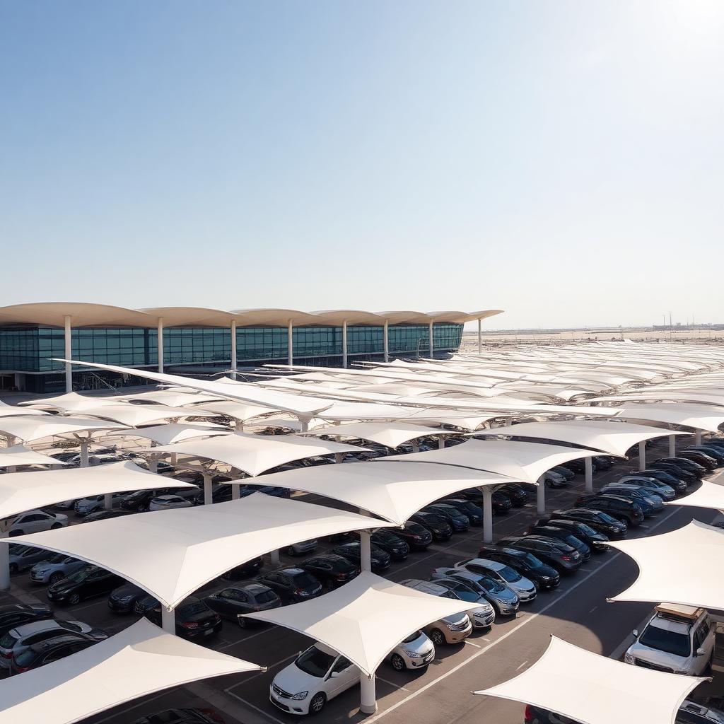 Dubai Airport Terminal 2 Car Parking Sheds