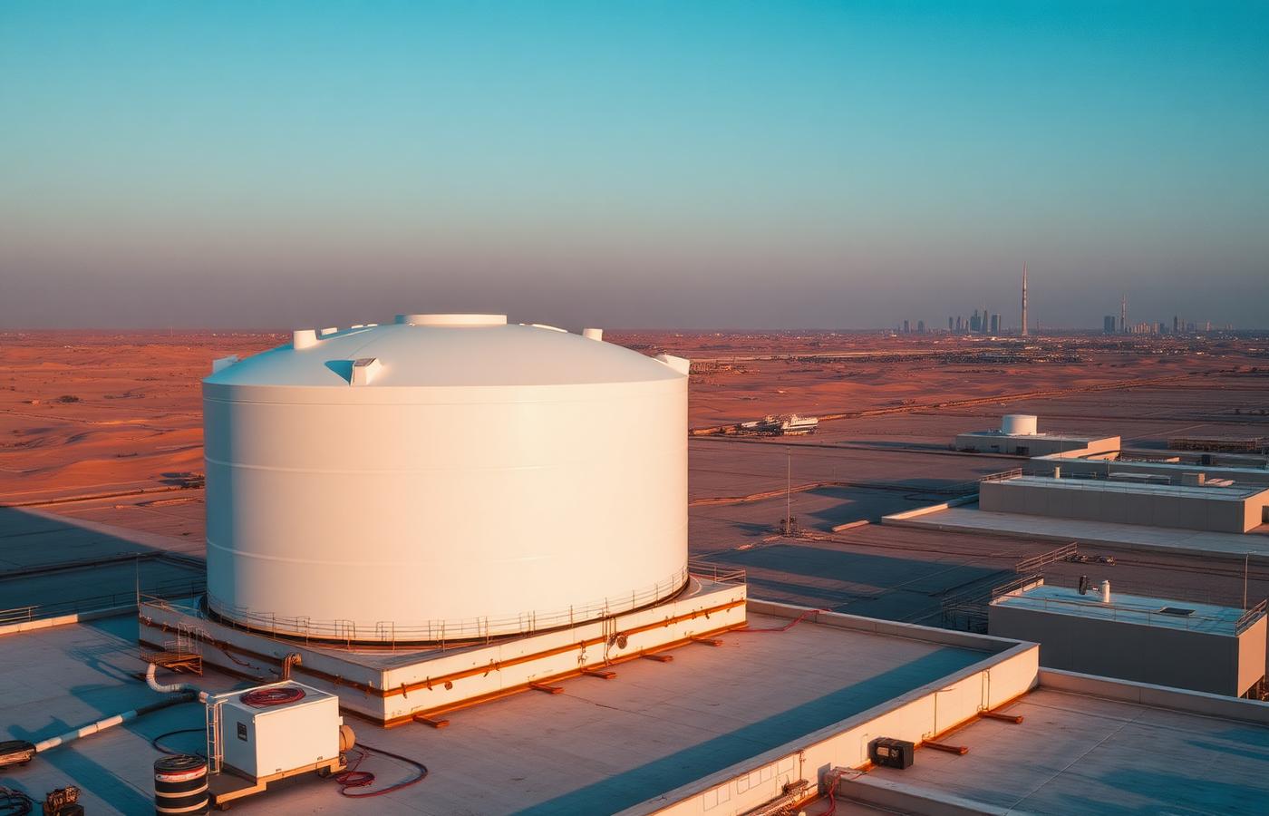 Rooftop GRP Tank Farm — Sharjah